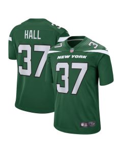 Bryce Hall 37 New York Jets Men Game Jersey – Gotham Green