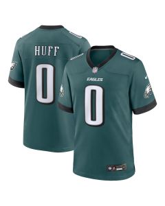 Bryce Huff 0 Philadelphia Eagles Game Men Jersey – Midnight Green