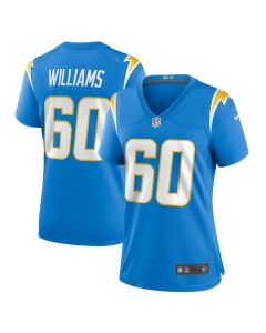 Bucky Williams 60 Los Angeles Chargers Women’s Game Jersey – Powder Blue