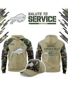 Buffalo Bills 2025 Salute to Service Club Fleece Edition Hoodie Football Themed Gifts Allolune
