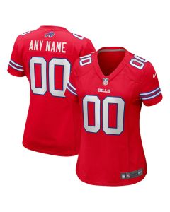 Buffalo Bills Women Alternate Custom Game Jersey – Red