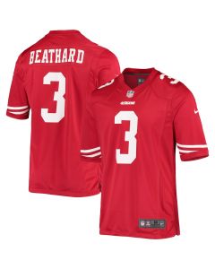 C.J. Beathard 3 San Francisco 49ers Men Game Jersey – Scarlet