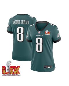 C.J. Gardner-Johnson #8 Philadelphia Eagles Super Bowl LIX Women’s Jersey – Midnight Green