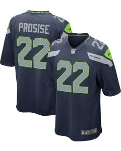 C.J. Prosise 22 Seattle Seahawks YOUTH Game Jersey – College Navy