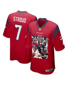 C.J. Stroud 7 Houston Texans The Gunslinger Game Men Jersey – Red