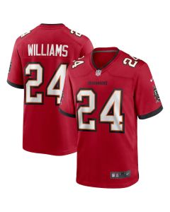 Cadillac Williams 24 Tampa Bay Buccaneers Men Game Retired Jersey – Red