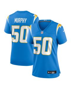 Caleb Murphy 50 Los Angeles Chargers Women’s Game Jersey – Powder Blue