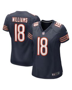 Caleb Williams 18 Chicago Bears 2024 NFL Draft First Round Pick Player Game Jersey – Navy