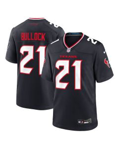 Calen Bullock 21 Houston Texans Team Game Men Jersey – Navy