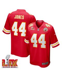 Cam Jones #44 Kansas City Chiefs Super Bowl LIX Jersey – Men’s – Red