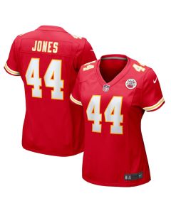 Cam Jones 44 Kansas City Chiefs Women’s Game Jersey – Red