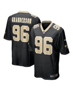 Carl Granderson 96 New Orleans Saints Men Game Jersey – Black