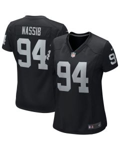 Carl Nassib 94 Las Vegas Raiders Women Game Jersey – Black