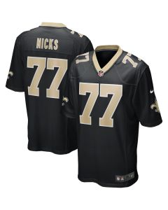 Carl Nicks 77 New Orleans Saints Men Game Retired Jersey – Black