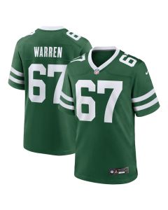Carter Warren 67 New York Jets Team Game Men Jersey – Legacy Green