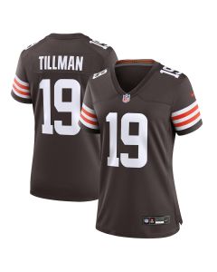 Cedric Tillman 19 Cleveland Browns Women’s Game Jersey – Brown