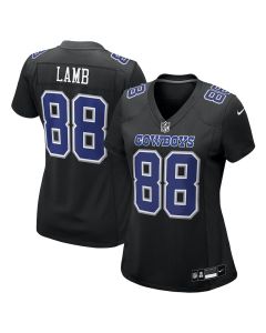 CeeDee Lamb 88 Dallas Cowboys Women’s Fashion Game Jersey – Carbon Black