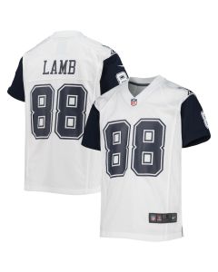 CeeDee Lamb 88 Dallas Cowboys YOUTH Alternate Game Jersey – White