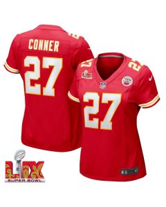 Chamarri Conner #27 Kansas City Chiefs Super Bowl LIX Women’s Jersey – Red