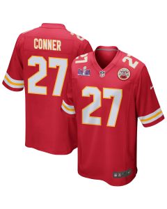 Chamarri Conner 27 Kansas City Chiefs Super Bowl LVIII Patch Game Men Jersey – Red