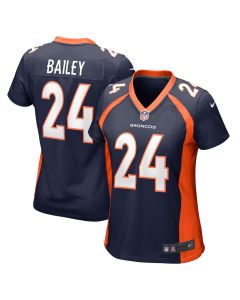 Champ Bailey 24 Denver Broncos Women Retired Jersey – Navy