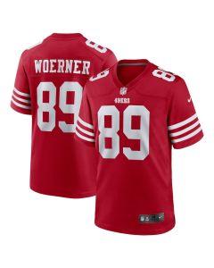 Charlie Woerner 89 San Francisco 49ers Game Men Jersey – Scarlet