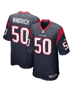 Chase Winovich 50 Houston Texans Men Game Jersey – Navy