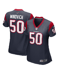 Chase Winovich 50 Houston Texans Women Team Color Jersey – Navy