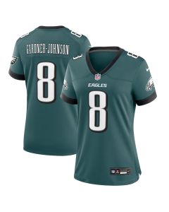 Chauncey Gardner-Johnson 8 Philadelphia Eagles Women Game Jersey – Midnight Green