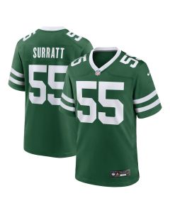 Chazz Surratt 55 New York Jets Team Game Men Jersey – Legacy Green
