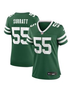 Chazz Surratt 55 New York Jets Women’s Team Game Jersey – Legacy Green