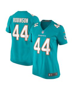 Chop Robinson 44 Miami Dolphins Women’s Game Jersey – Aqua