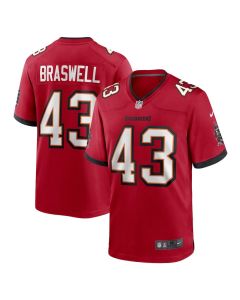 Chris Braswell 43 Tampa Bay Buccaneers Game Men Jersey – Red