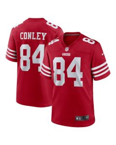 Chris Conley 84 San Francisco 49ers Game Men Jersey – Scarlet