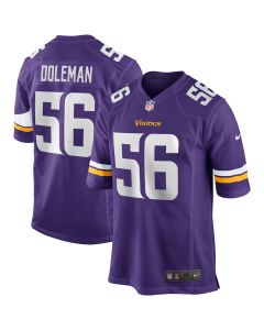 Chris Doleman 56 Minnesota Vikings Men Game Retired Jersey – Purple