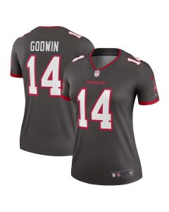 Chris Godwin 14 Tampa Bay Buccaneers Women Alternate Legend Jersey – Pewter