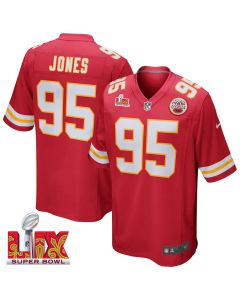 Chris Jones #95 Kansas City Chiefs Super Bowl LIX Jersey – Men’s – Red