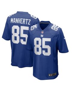 Chris Manhertz 85 New York Giants Team Game Men Jersey – Royal