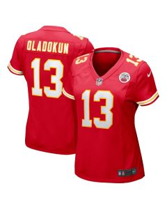 Chris Oladokun 13 Kansas City Chiefs Women Game Jersey – Red