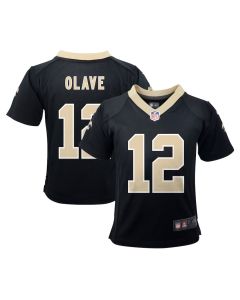 Chris Olave 12 New Orleans Saints Game YOUTH Jersey – Black