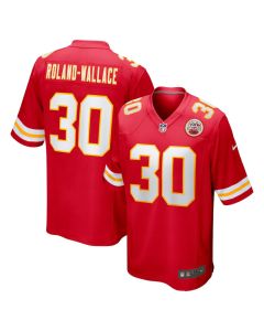 Chris Roland-Wallace 30 Kansas City Chiefs Game Men Jersey – Red