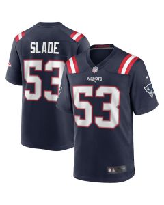 Chris Slade 53 New England Patriots Men Game Retired Jersey – Navy