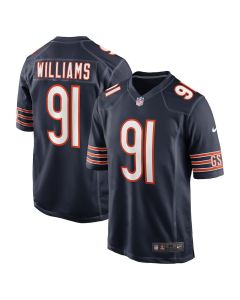 Chris Williams 91 Chicago Bears Game Men Jersey – Navy