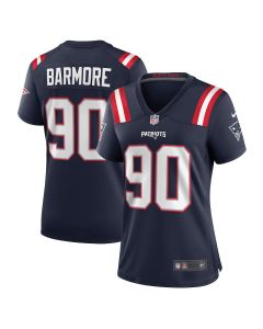 Christian Barmore 90 New England Patriots Women Game Jersey – Navy