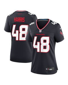 Christian Harris 48 Houston Texans Women’s Team Game Jersey – Navy