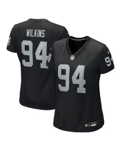 Christian Wilkins 94 Las Vegas Raiders Women’s Team Game Jersey – Black
