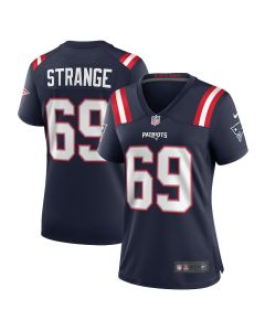 Cole Strange 69 New England Patriots Women Game Jersey – Navy