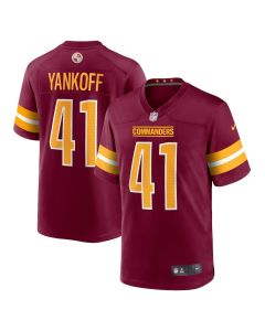 Colson Yankoff 41 Washington Commanders Game Men Jersey – Burgundy