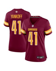 Colson Yankoff 41 Washington Commanders Women’s Game Jersey – Burgundy