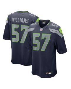 Connor Williams 57 Seattle Seahawks Game Men Jersey – College Navy